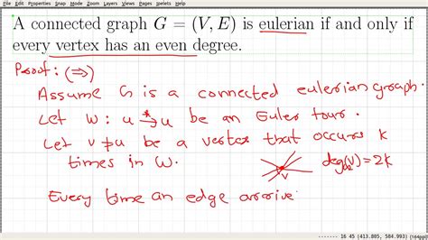 Help with understanding this proof that all graphs contain an even .
